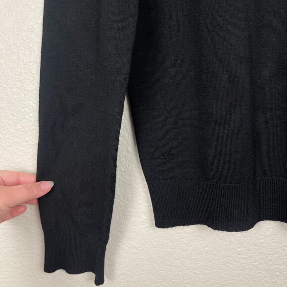 Zadig & Voltire Miss M Merino Wool Skull Sweater Black Large Crewneck Grunge Emo - Picture 9 of 13